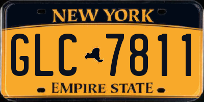 NY license plate GLC7811
