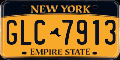 NY license plate GLC7913