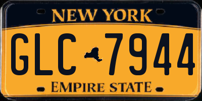NY license plate GLC7944