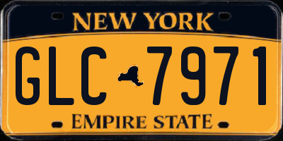 NY license plate GLC7971