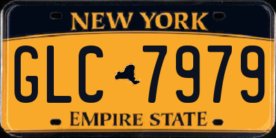 NY license plate GLC7979