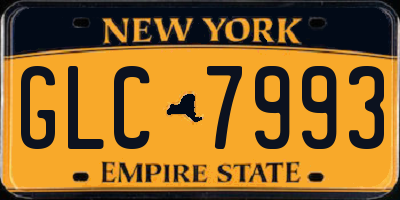 NY license plate GLC7993