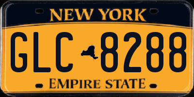 NY license plate GLC8288