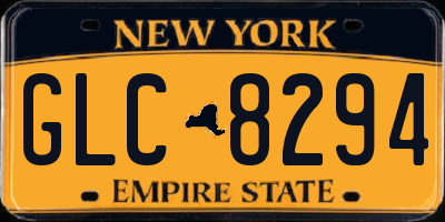 NY license plate GLC8294
