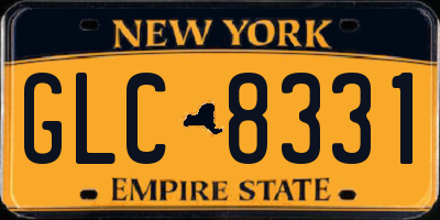 NY license plate GLC8331