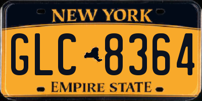 NY license plate GLC8364