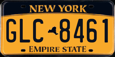NY license plate GLC8461