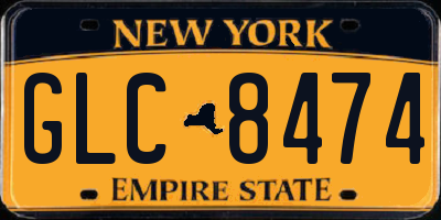 NY license plate GLC8474