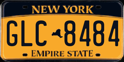 NY license plate GLC8484