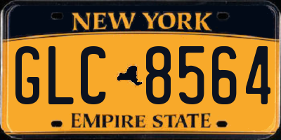 NY license plate GLC8564