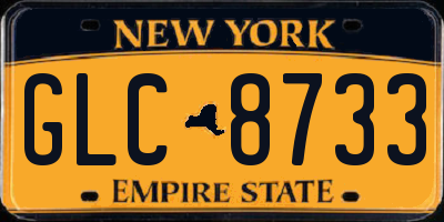 NY license plate GLC8733