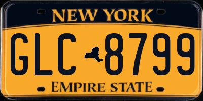 NY license plate GLC8799