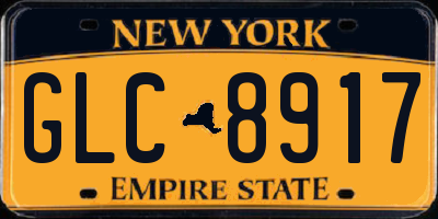 NY license plate GLC8917