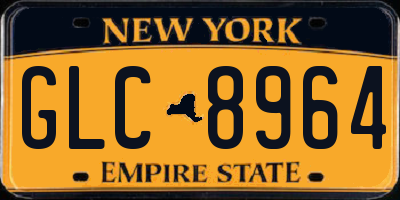 NY license plate GLC8964