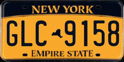 NY license plate GLC9158