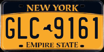 NY license plate GLC9161