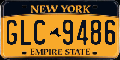 NY license plate GLC9486