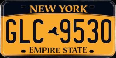 NY license plate GLC9530