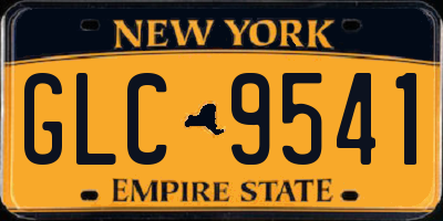NY license plate GLC9541