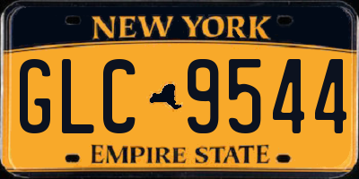 NY license plate GLC9544