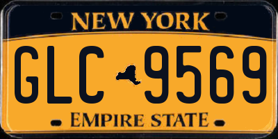 NY license plate GLC9569