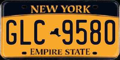 NY license plate GLC9580
