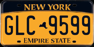 NY license plate GLC9599