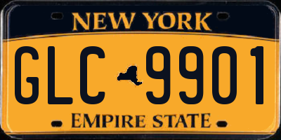 NY license plate GLC9901