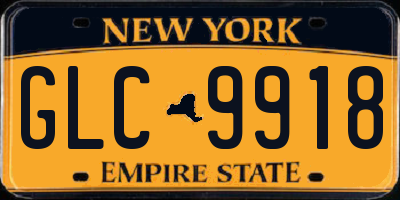 NY license plate GLC9918