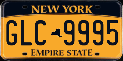 NY license plate GLC9995