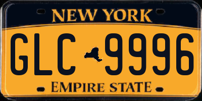 NY license plate GLC9996