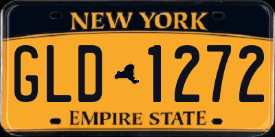 NY license plate GLD1272