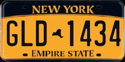 NY license plate GLD1434