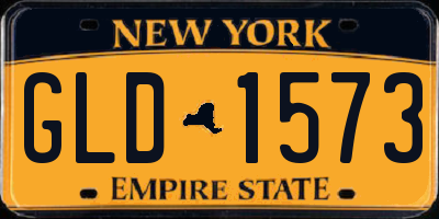 NY license plate GLD1573