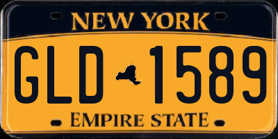 NY license plate GLD1589
