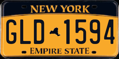 NY license plate GLD1594