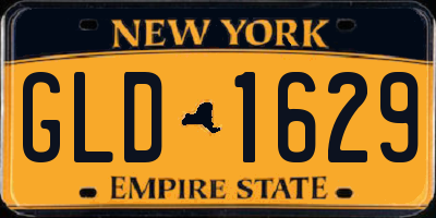 NY license plate GLD1629