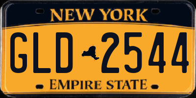 NY license plate GLD2544
