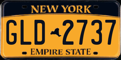 NY license plate GLD2737
