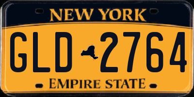 NY license plate GLD2764