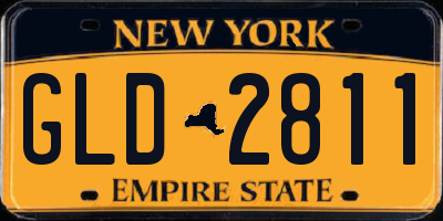 NY license plate GLD2811