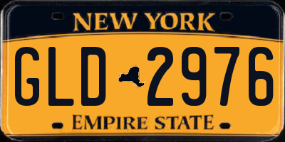 NY license plate GLD2976