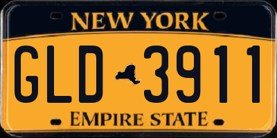 NY license plate GLD3911