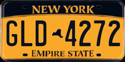 NY license plate GLD4272