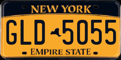 NY license plate GLD5055