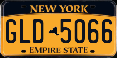 NY license plate GLD5066