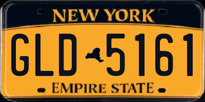 NY license plate GLD5161