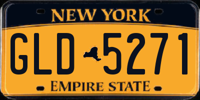 NY license plate GLD5271