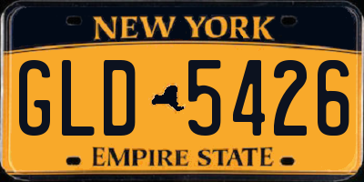 NY license plate GLD5426