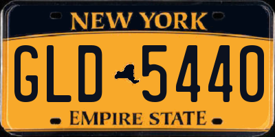 NY license plate GLD5440